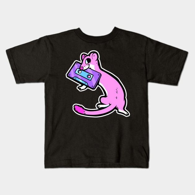 Rad Stoat Kids T-Shirt by arkay9